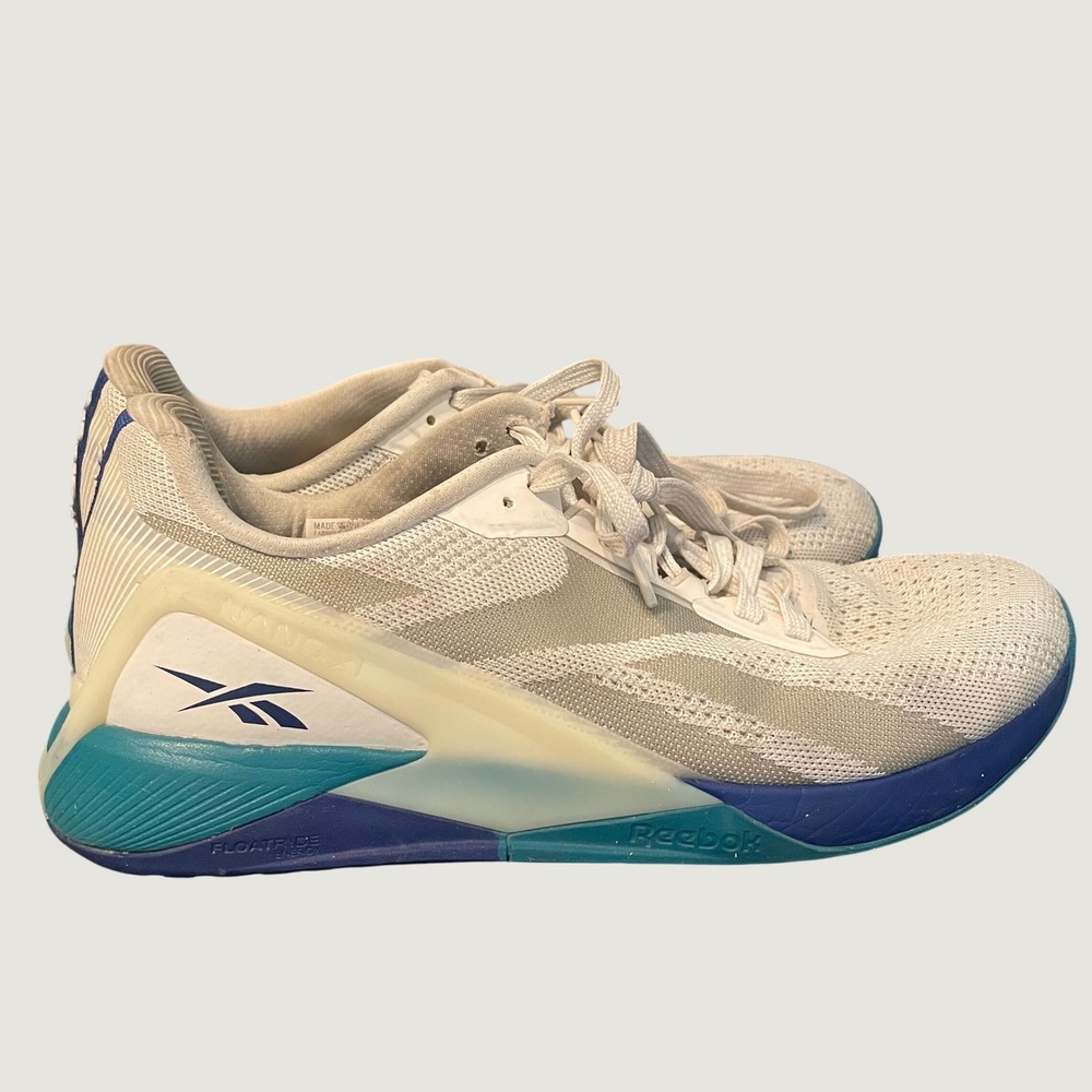 Reebok Nano X1 LesMills Men's Size 10 US Chalk Teal Training Shoe Sneaker GZ5393
